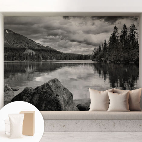 Tapete Vliestapete mit Kleber für Wohnzimmer Schlafzimmer Küche - Wanddekoration  Bergpanorama 208x146 cm