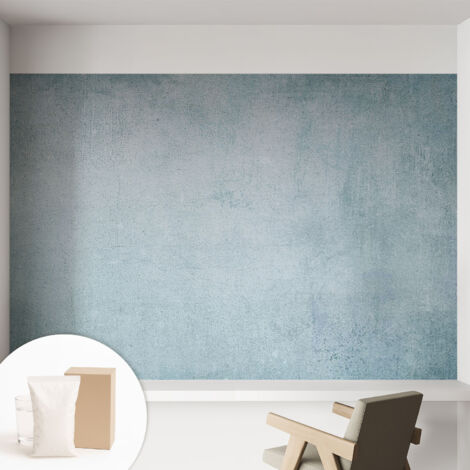 Tapete Vliestapete mit Kleber für Wohnzimmer Schlafzimmer Küche - Wanddekoration  Grauer Beton 152x104 cm