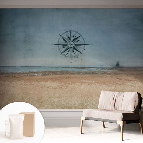 Tapete Vliestapete mit Kleber für Wohnzimmer Schlafzimmer Küche - Wanddekoration  Maritime Abenteuer 312x219 cm