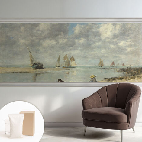 Tapete Vliestapete mit Kleber für Wohnzimmer Schlafzimmer Küche - Wanddekoration  Meereslandschaften 250x104 cm