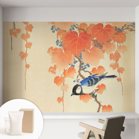 Tapete Vliestapete mit Kleber für Wohnzimmer Schlafzimmer Küche - Wanddekoration Weinharmonie 152x104 cm