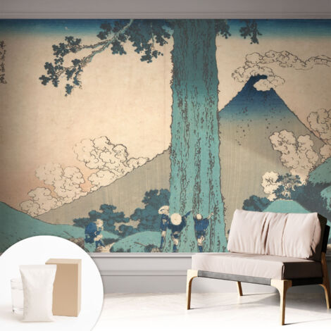 Tapete Vliestapete mit Kleber modern - Wanddeko für Küche - Klebefolie Wand - luxus Look Bergpanorama 312x219 cm