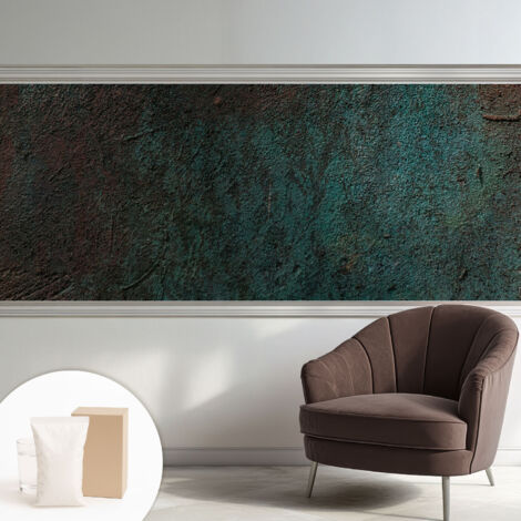 Tapete Vliestapete mit Kleber modern - Wanddeko für Küche - Klebefolie Wand - luxus Look Rustikale Oberfläche 250x104 cm