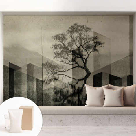 Tapete Vliestapete mit Kleber modern - Wanddeko für Küche - Klebefolie Wand - luxus Look Schlichte Eleganz 208x146 cm