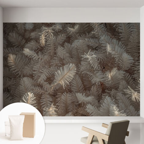 Tapete Vliestapete mit Kleber modern - Wanddeko für Küche - Klebefolie Wand - luxus Look Vereiste Zweige 152x104 cm