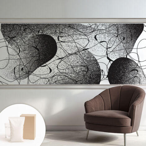 Tapete Vliestapete mit Kleber modern Wohnzimmer - Wanddeko Schlafzimmer - Tapete mit Motiv Abstraktes Muster 250x104 cm