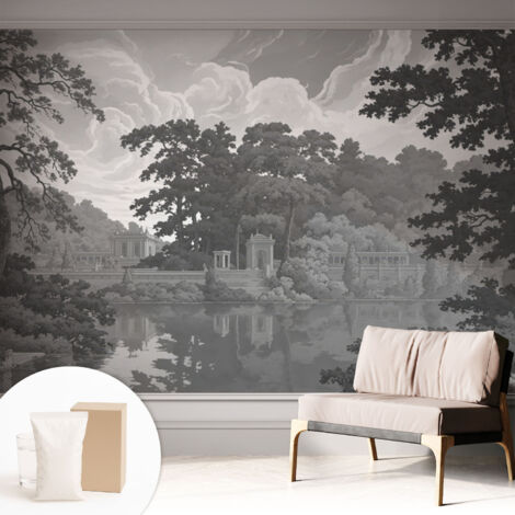 Tapete Vliestapete mit Kleber modern Wohnzimmer - Wanddeko Schlafzimmer - Tapete mit Motiv Naturlandschaft 312x219 cm