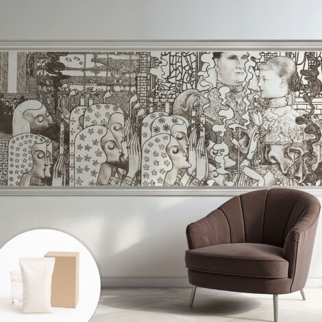 Tapete Vliestapete mit Kleber - modernes Design - Wohnungsdeko - geruchslos - langlebig Blumenporträts 250x104 cm