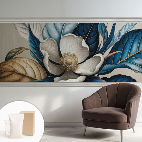 Tapete Vliestapete mit Kleber - modernes Design - Wohnungsdeko - geruchslos - langlebig Elegante Flora 250x104 cm
