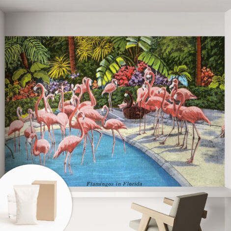 Tapete Vliestapete mit Kleber - modernes Design - Wohnungsdeko - geruchslos - langlebig Exotische Szene 152x104 cm