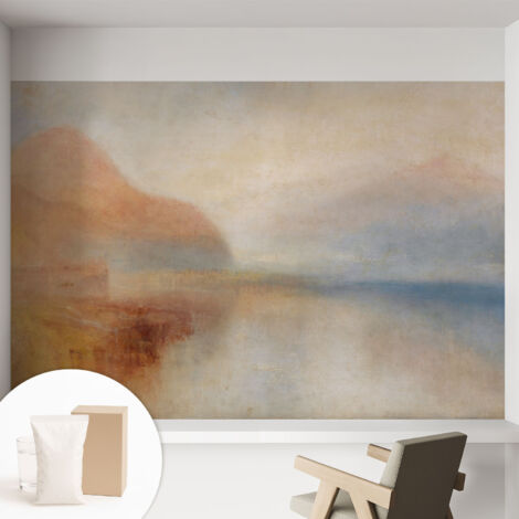 Tapete Vliestapete mit Kleber - trendige Wanddeko - elegant Fototapete für Wohnzimmer - Schlafzimmer Ätherische Landschaft 152x104 cm