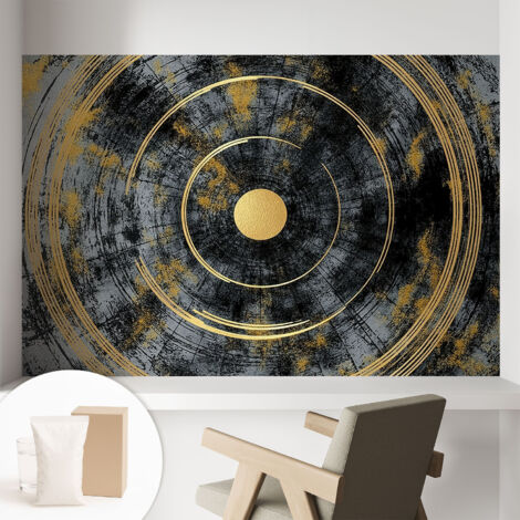 Tapete Vliestapete mit Kleber - trendige Wanddeko - elegant Fototapete für Wohnzimmer - Schlafzimmer Kosmische Dynamik 104x70 cm