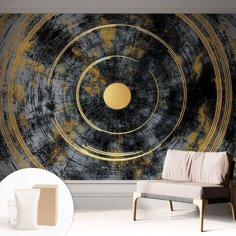 Tapete Vliestapete mit Kleber - trendige Wanddeko - elegant Fototapete für Wohnzimmer - Schlafzimmer Kosmische Dynamik 312x219 cm