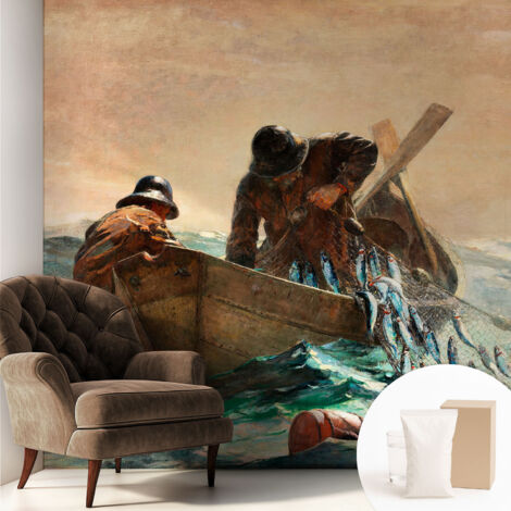 Tapete Vliestapete mit Kleber - trendige Wanddeko - elegant Fototapete für Wohnzimmer - Schlafzimmer Meeresabenteuer 250x250 cm