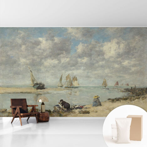 Tapete Vliestapete mit Kleber - trendige Wanddeko - elegant Fototapete für Wohnzimmer - Schlafzimmer Meereslandschaften 416x254 cm