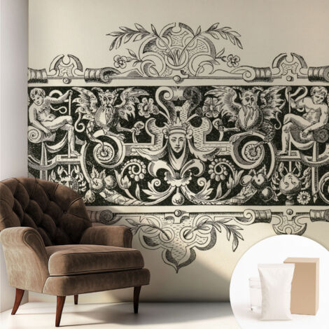 Tapete Vliestapete mit Kleber - trendige Wanddeko - elegant Fototapete für Wohnzimmer - Schlafzimmer Mythologische Motive 250x250 cm