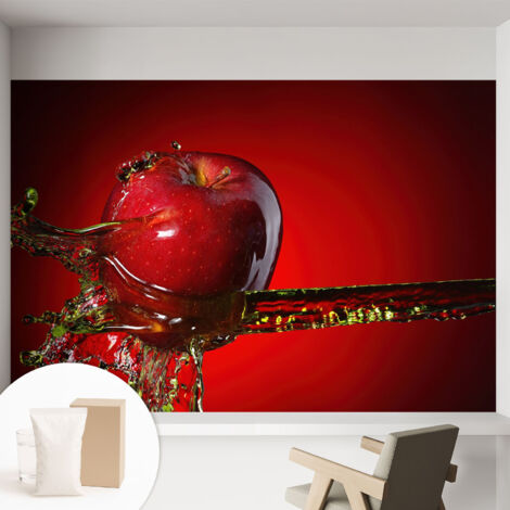 Tapete Vliestapete mit Kleber - trendige Wanddeko - elegant Fototapete für Wohnzimmer - Schlafzimmer Saftige Energie 152x104 cm