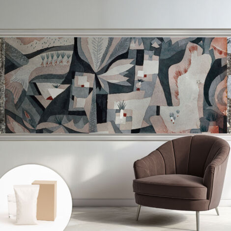 Tapete Vliestapete mit Kleber - Wanddekoration - Wandfolie - 3D Tapete Wand - Wohnungsdeko Abstraktion der Natur 250x104 cm