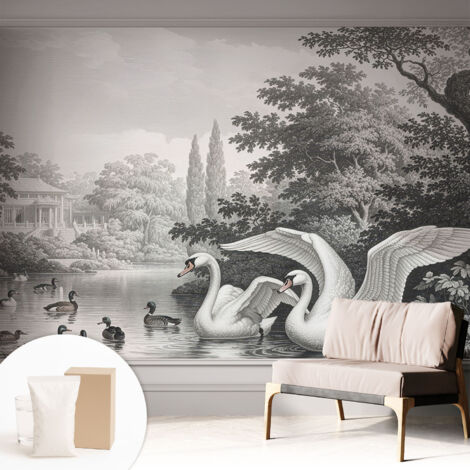 Tapete Vliestapete mit Kleber - Wanddekoration - Wandfolie - 3D Tapete Wand - Wohnungsdeko Die Eleganz der Natur 312x219 cm