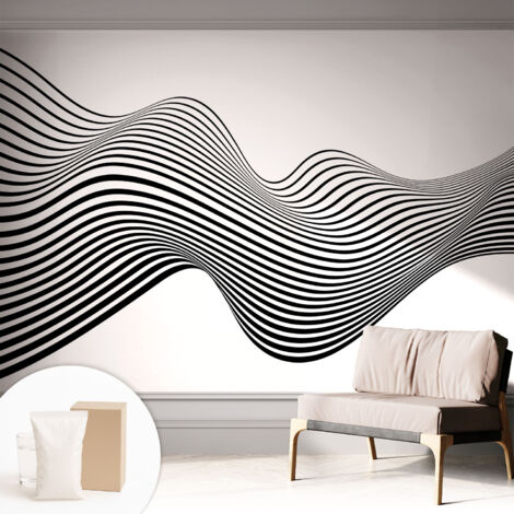 Tapete Vliestapete mit Kleber - Wanddekoration - Wandfolie - 3D Tapete Wand - Wohnungsdeko Dynamische Abstraktion 312x219 cm