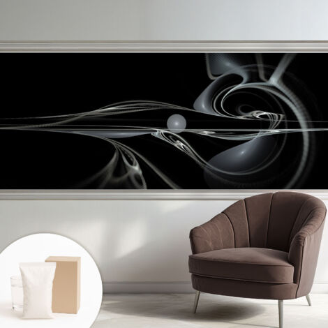 Tapete Vliestapete mit Kleber - Wanddekoration - Wandfolie - 3D Tapete Wand - Wohnungsdeko Fließende Linien 250x104 cm