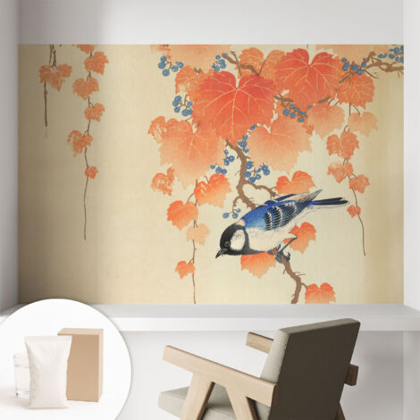 Tapete Vliestapete mit Kleber - Wanddekoration - Wandfolie - 3D Tapete Wand - Wohnungsdeko Weinharmonie 104x70 cm