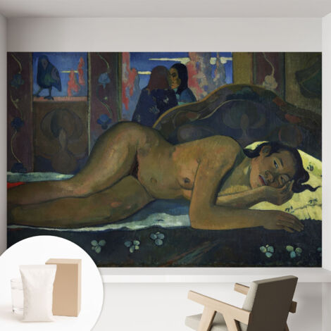Tapete Vliestapete mit Kleber - Wanddekoration Wohnzimmer - Tapete Schlafzimmer Exotische Ruhe 152x104 cm