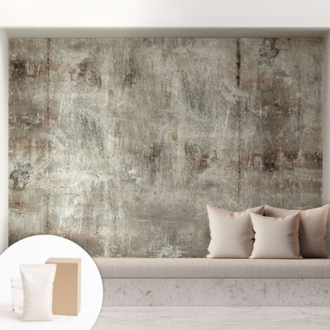 Tapete Vliestapete mit Kleber - Wanddekoration Wohnzimmer - Tapete Schlafzimmer Industrielle Oberfläche 208x146 cm