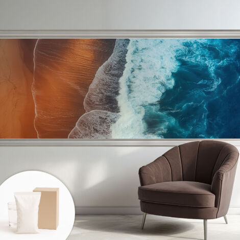 Tapete Vliestapete mit Kleber - Wanddekoration Wohnzimmer - Tapete Schlafzimmer Meeres-Symbiose 250x104 cm