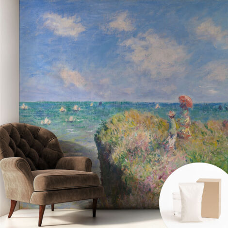 Tapete Vliestapete mit Kleber - Wanddekoration Wohnzimmer - Tapete Schlafzimmer Ruhige Landschaft 250x250 cm