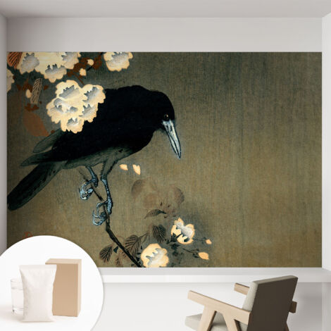 Tapete Vliestapete mit Kleber - Wandgestaltung - Tapete Wohnzimmer - Flur Eingangsbereich Exotische Natur 152x104 cm