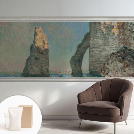 Tapete Vliestapete mit Kleber - Wandgestaltung - Tapete Wohnzimmer - Flur Eingangsbereich Felsige Landschaft 250x104 cm