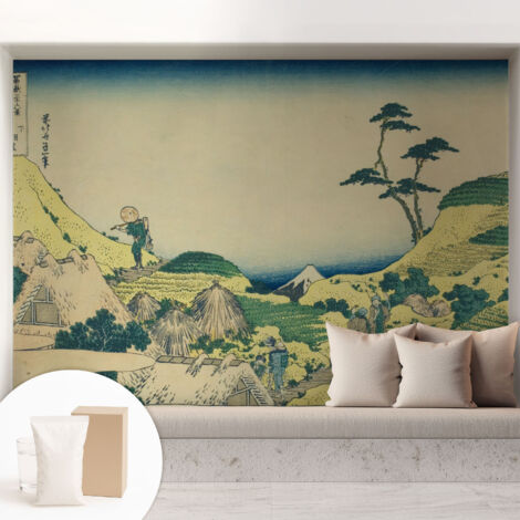 Tapete Vliestapete mit Kleber - Wandgestaltung - Tapete Wohnzimmer - Flur Eingangsbereich Ländliche Landschaft 208x146 cm