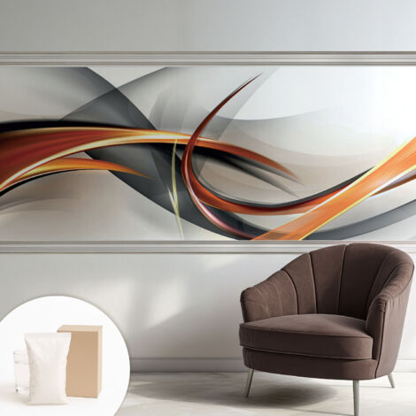 Tapete Vliestapete mit Kleber Wandtapete modern - Tapete mit Motiv - Tapete Schlafzimmer Abstrakte Dynamik 250x104 cm