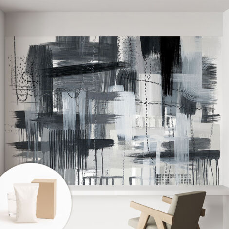 Tapete Vliestapete mit Kleber Wandtapete modern - Tapete mit Motiv - Tapete Schlafzimmer Moderne Kunst 152x104 cm