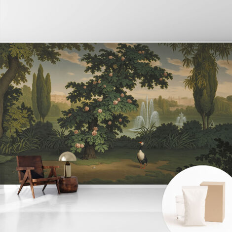Tapete Vliestapete mit Kleber Wandtapete modern - Tapete mit Motiv - Tapete Schlafzimmer Naturgarten 416x254 cm