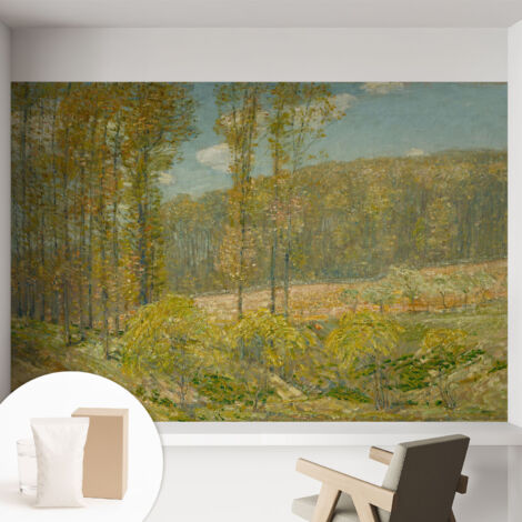 Tapete Vliestapete mit Kleber Wandtapete modern - Tapete mit Motiv - Tapete Schlafzimmer Waldlandschaft 152x104 cm