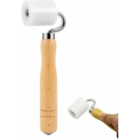 Tapetennaht-Handwerkzeug Andrückrolle Handwerkzeug Naht-Handandruckrolle mit Kunststoffrolle für Innenecke Tapete Hauswand Hand Heimwerkerwerkzeug 13Thirteen