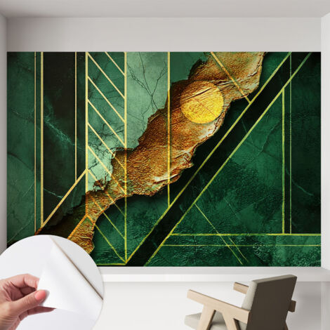 Tapetet Klebetapete für Wohnzimmer Schlafzimmer Küche - Wanddekoration  Geometrische Spannung 152x104 cm