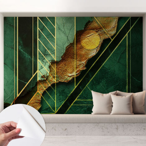Tapetet Klebetapete für Wohnzimmer Schlafzimmer Küche - Wanddekoration  Geometrische Spannung 208x146 cm