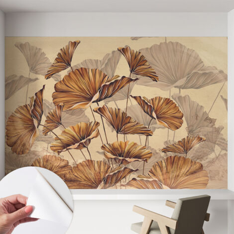 Tapetet Klebetapete für Wohnzimmer Schlafzimmer Küche - Wanddekoration  Herbstliche Eleganz 152x104 cm