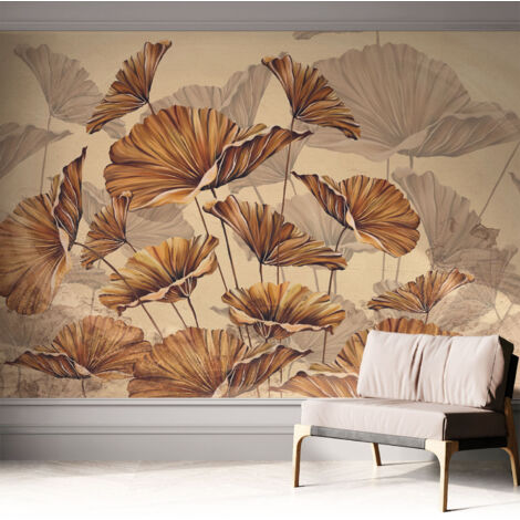 Tapetet Klebetapete für Wohnzimmer Schlafzimmer Küche - Wanddekoration  Herbstliche Eleganz 312x219 cm