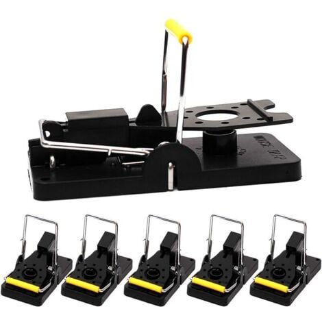 YMYNY Tapetteà Souris Rats Plastique Réutilisable, 6PCS Piege Souris Maison Professionnel pour l'intérieur et l'extérieur, tapetteà Rat Facile à Utiliser sans Danger pour la Famille