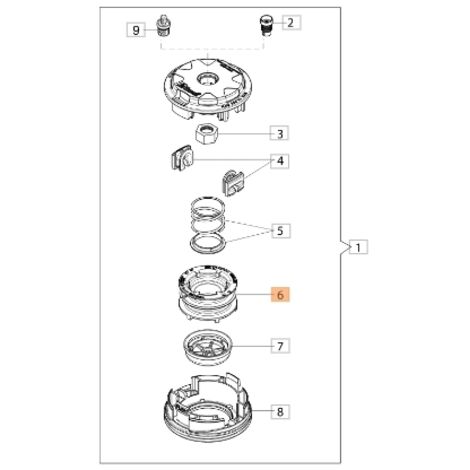 TAP&GO EVO110 bobine sans fil ORIGINAL EMAK débroussailleuse 61460023