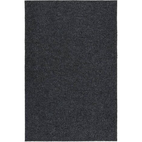 Tapis 100x150 cm Tapis de salon  Tapis d'entrée Anthracite 75417
