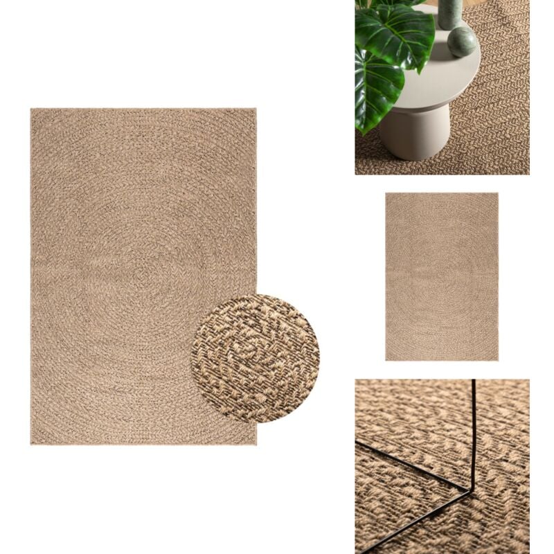 Vidaxl - Tapis 120x170 cm aspect jute intérieur et extérieur - Tapis Exterieur - Tapis Interieur - Tapis Jute - Tapis Rectangulaire - Décoration