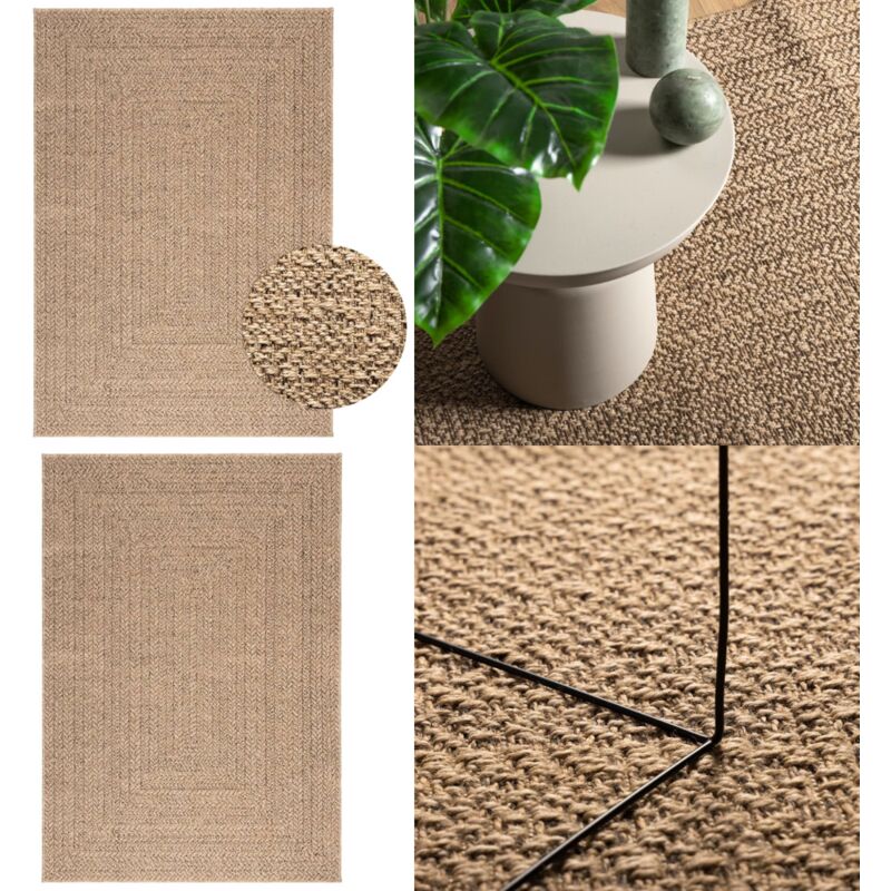 Vidaxl - Tapis 120x170 cm aspect jute intérieur et extérieur - Tapis Exterieurs - Tapis Interieur - Tapis Jute - Tapis Résistant Aux Uv - Tapis