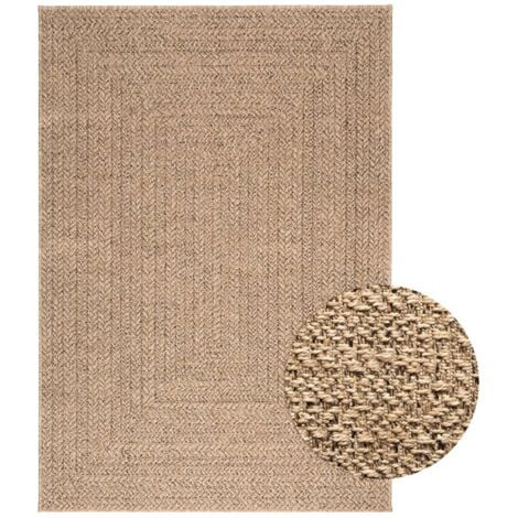 Tapis 120x170 cm aspect jute intérieur et extérieur vidaXL