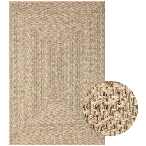 Tapis 140x200 aspect jute intérieur et extérieur