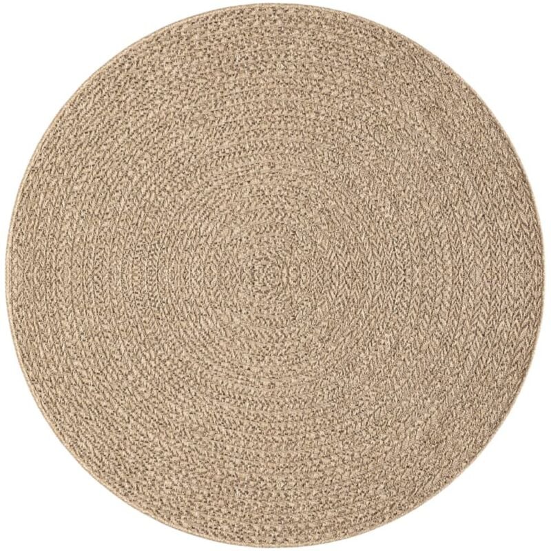 Vidaxl - Tapis zizur ø 200 cm aspect de jute intérieur et extérieur